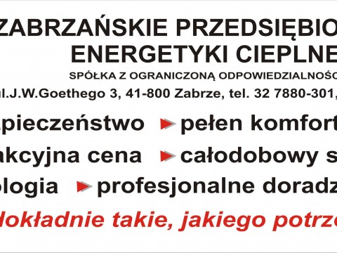 Zapraszamy do zapoznania się z usługami jakie oferuje Zabrzańskie Przedsiębiorstwo Energetyki Cieplnej 